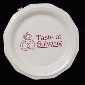 Pfaltzgraff USA Taste of Solvang Souvenir Plate Tasting Dish Vintage 90s Travel